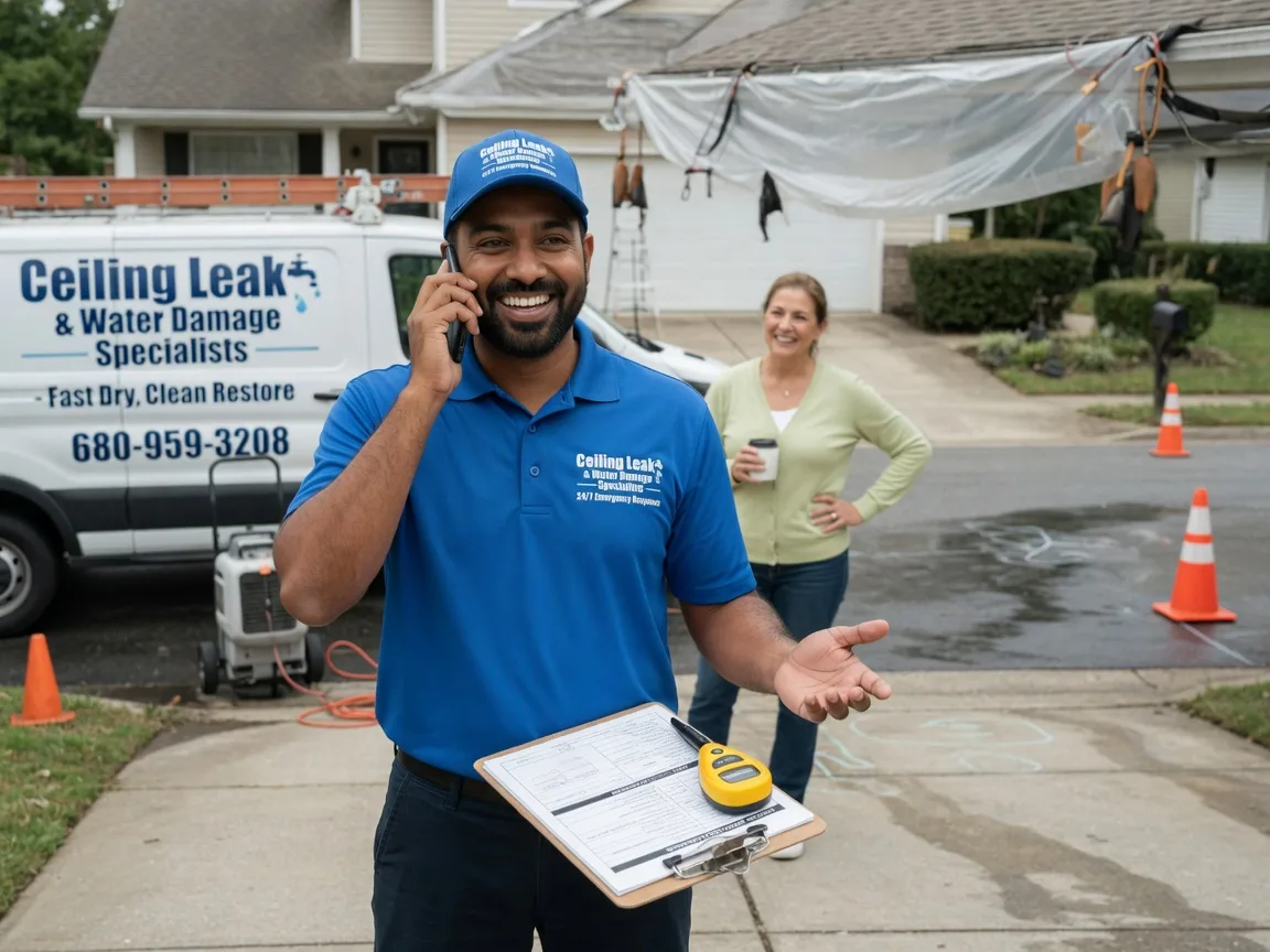 Ceiling Leak Cleanup Caddo Mills, TX FAQs